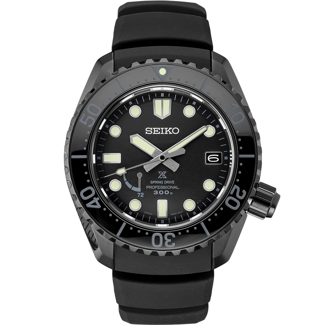 Seiko Prospex LX – Black Sea 300m Titanium Diver Spring Drive Watch SNR031  – Golden Time Jewelers