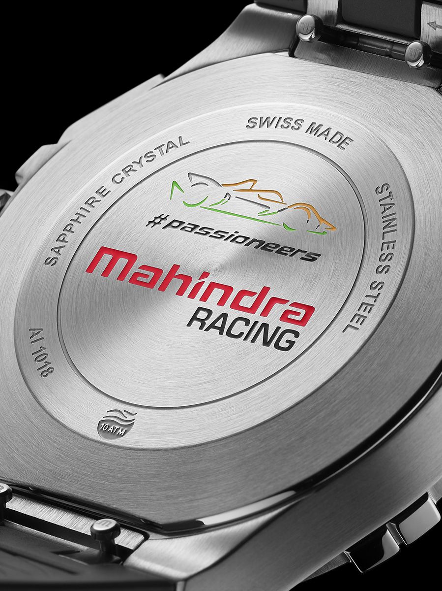 Maurice Lacroix – Chronograph Quartz Golden Titanium Racing Time 44mm Aikon Mahindra Special Edition AI1018-TT031-130-2 Jewelers –