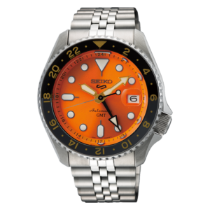 Seiko 5 Sports GMT Series SSK005 Automatic Orange Dial - Limited Quantities Available