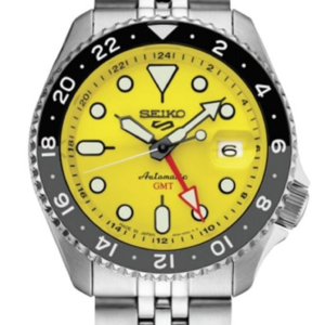 Seiko 5 Sports GMT Series SSK017 Automatic Yellow Dial - Limited Quantities Available