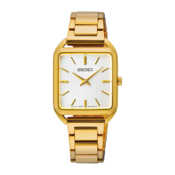 Seiko - Essentials Collection Square Case Silver White Dial Quartz SWR078