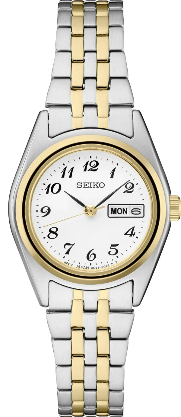 Seiko - Essentials Day Date Two Tone Quartz 25.5mm SUR438