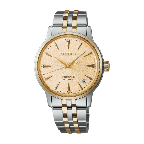 Seiko Presage - Cocktail Time 4 Diamonds Light Champagne Dial Automatic 34mm SRPL64