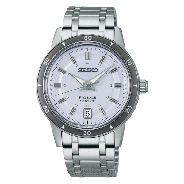 Seiko Presage - Style60's Collection Silver-Violet Dial Automatic 39.5mm SRPL73