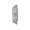 Side view of a wristwatch showing its profile and buttons.