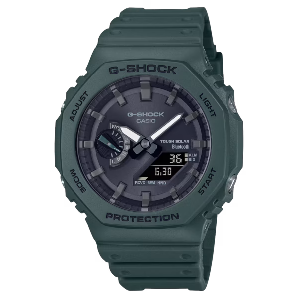 Casio G-SHOCK - 2100 Series Green Smartphone Link Tough Solar GAB2100-3A