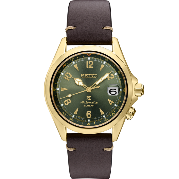 Seiko Prospex - Alpinist Green Dial Gold Finish Automatic 39.5mm SPB210