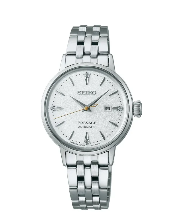 Seiko Presage - White Dial 4 Diamonds Automatic 30mm SRE017