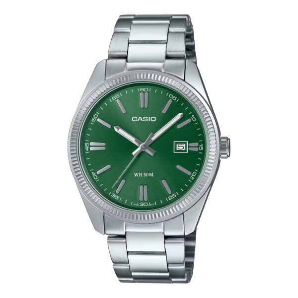 Casio - Vintage Green Dial Quartz 38.5mm MTP1302D-3AVT