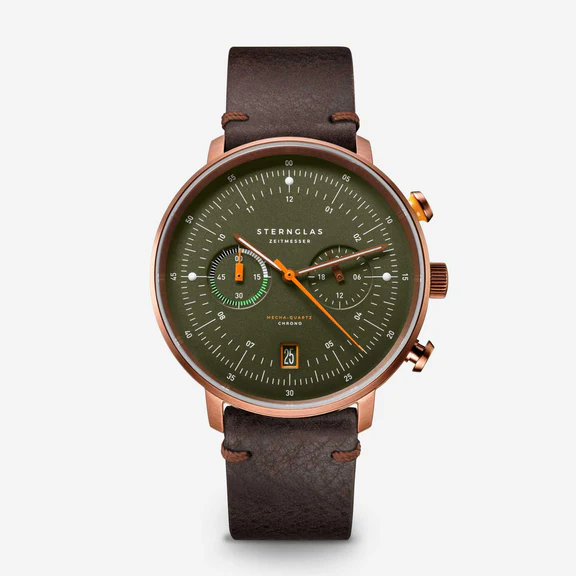Sternglas - Hamburg Chrono Dark Green Dial Mecha-Quartz 42mm S01HC35VI17
