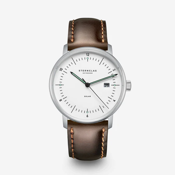 Sternglas - NAOS Solar White Dial 38mm S01NS01BR03