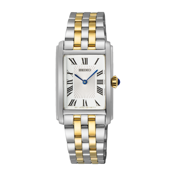 Seiko - Essentials Collection Two-Tone Rectangle Quartz 22.2mm x 33.1mm SWR087