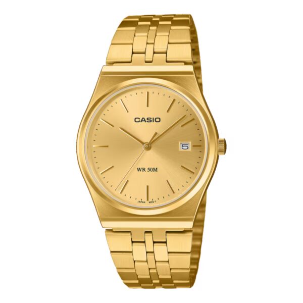 Casio - Vintage Gold Ion Plated Analog Quartz MTPB145GC-9AV