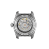 Back view of a luxury mechanical wristwatch showing intricate movement.
