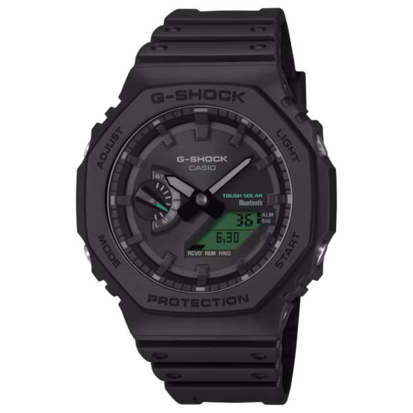 Casio G-SHOCK - G-SHOCK Analog-Digital Black 2100 Series Bluetooth Tough Solar 45.4mm GAB2100BEG-1A