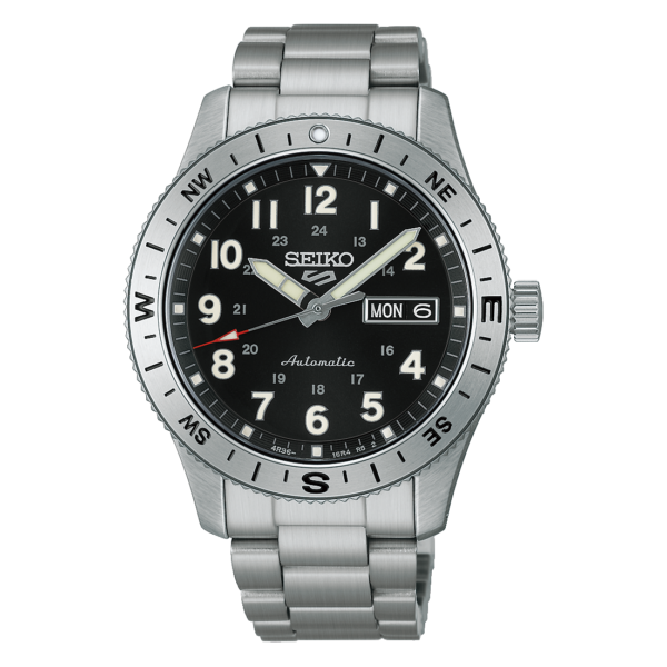 Seiko 5 Sports - Field Series Black Dial Simple Compass Automatic 41mm HDB006