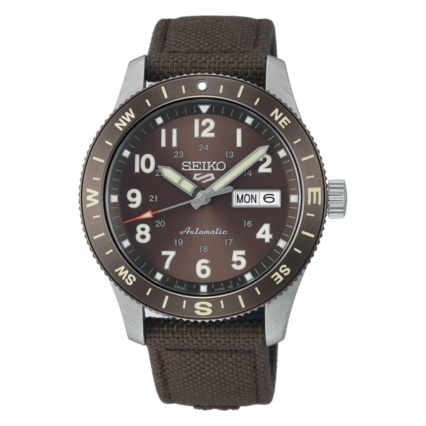 Seiko 5 Sports - Field Series Brown Dial Simple Compass Automatic 41mm HDB009