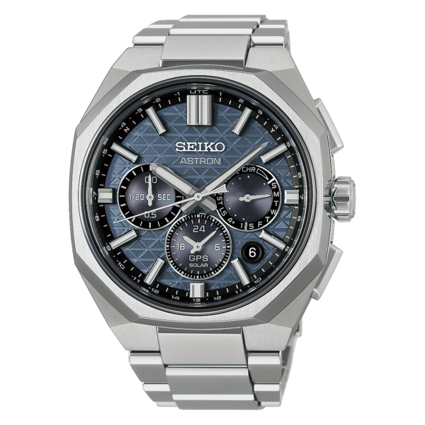 Seiko Astron - Titanium GPS Solar Dual-Time Chronograph Blue Dial 5X63 43.4mm HAB001