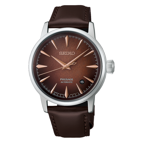 Seiko Presage - Cocktail Time Whisky Mist Brown Dial Automatic 38.5mm HCB003