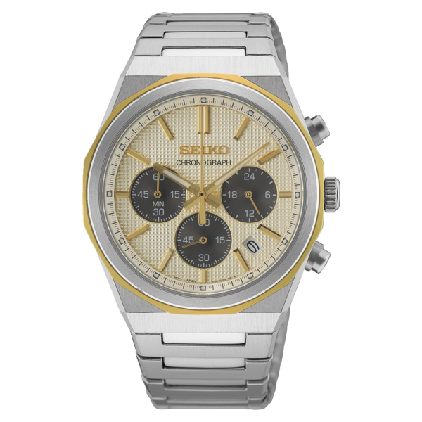 Seiko - Essentials Chronograph Champagne Dial Quartz 40mm HGK001