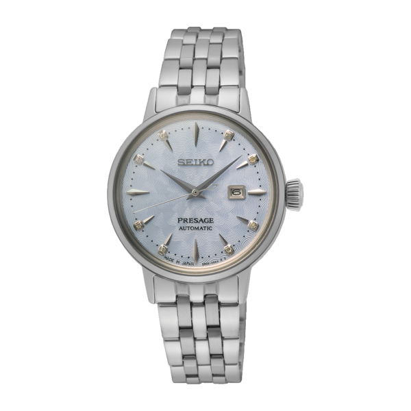 Seiko Presage - Cocktail Time Light Blue Dial 8 Diamonds Automatic 30.3mm SRE007