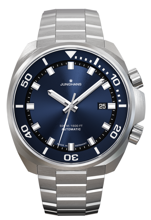 Junghans - Aquaris Blue Diver with Extra Blue Rubber Strap Automatic 46.9mm 27/4660.44