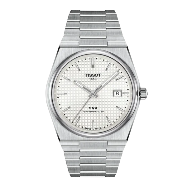 Tissot - PRX Powermatic80 White Mother of Pearl Dial Automatic 40mm T1374071111100