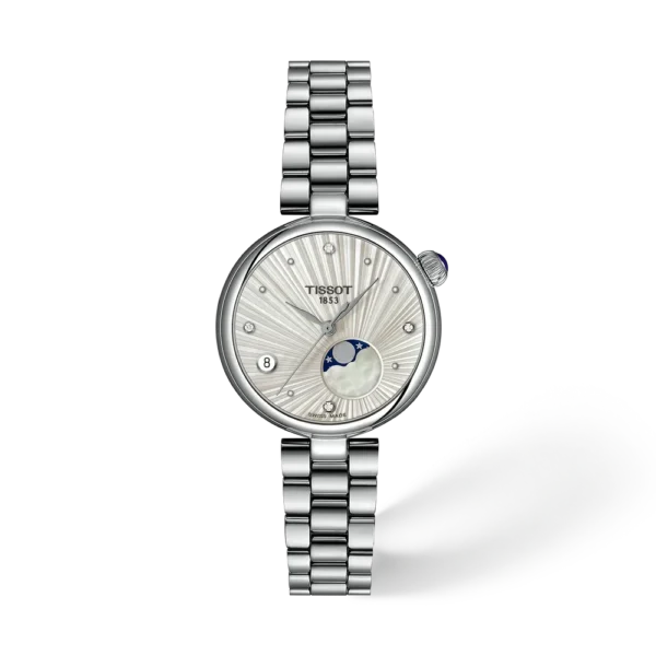 Tissot - Desir Moonphase 4 Diamonds Silver Dial Quartz 29.6mm T1522231103600